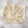 Ropa interior de cintura alta con giro sin costuras para mujer, de una pieza, sin costuras, de talla grande, para chica gordita, color caramelo, pantalones cortos triangulares juveniles