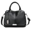 Bolso de Mujer Retro Simple Transfronterizo Europeo y Americano Bolso Grande Remache Cuero Aceitado Portátil de Un Solo Hombro Cruzado Bolso para Viajeros OL