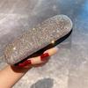 Caja de Almacenamiento para Gafas de Lujo Ligero Transfronterizo con Incrustaciones de Diamantes, Moda para Hombre, Estilo Coreano, Estudiante, Simple, Personalizado, Caja para Gafas de Miopía