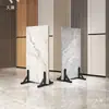 Suporte de Exibição Grande para Azulejos 900X1800 Pedra Vertical de Chão Rack de Exibição Cerâmica Suporte de Exibição de Porta de Madeira Amostra