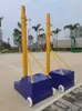 Rack Multifuncional 8 em 1 para Voleibol Poste de Rede Badminton Móvel Poste de Voleibol de Ar Poste de Rede Padrão com Altura Ajustável