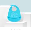 Babero de silicona de grado alimenticio para bebés, babero grande tridimensional impermeable, babero súper suave
