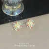 Brincos de Fogos de Artifício com Gotas de Óleo Coloridas Sonhadoras Moda Menina Dopamina Temperamento Brincos Doces Brincos com Atmosfera Super Fada