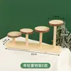Estante para Flores para Repisa de Ventana de Madera Maciza, Soporte Decorativo Creativo para Suculentas, Estante de Almacenamiento Multinivel para Escritorio en Esquina de Balcón Interior