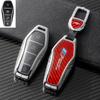 Funda de llave de metal de fibra de carbono real para BYD BYD Dolphin Yuan Qin plus Song plus funda de llave de coche