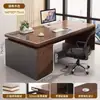 Escritorio de oficina, escritorio de jefe, juego de escritorio y silla de oficina, estación de trabajo simple y moderna para personal, escritorio de computadora de una persona, escritorio de escritura