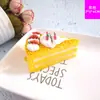 Modelo de Pastel Pan Triangular Comida Falsa Accesorios Decoración Nueva Tienda de Frutas Colgante Decoración Juguetes