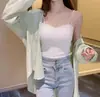 Camisola de Verano con Almohadillas de Sujetador Incorporadas, Banda Integrada para el Pecho, Hermoso Diseño de Espalda, Ropa Interior, Capa Base, Encaje Blanco Sin Costuras, Copa Fina