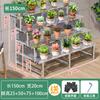 Estante de acero inoxidable para flores, para balcón, exterior, jardinería multicapa, plantas verdes, interior, suelo, macetas carnosas, estante de almacenamiento