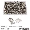 Tachuelas Piramidales Cuadradas 10mm Tachuelas Plateadas Tachuelas DIY Accesorios de Ropa Punk