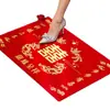 Alfombrilla para el suelo del coche de entrada y salida de la novia en la boda con la palabra "feliz" impresa, especial para bodas, una alfombrilla paso a paso de felicidad y fortuna, alfombrilla de felicidad para bodas