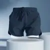 Shorts unissex de comprimento três quartos para o verão, shorts esportivos leves, duráveis, de secagem rápida, respiráveis, adequados para corrida e treino