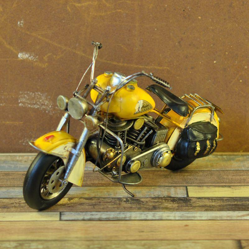 铁艺复古摩托车批发家居摆件手工饰品办公室内房间工艺品装饰摆设