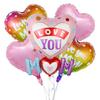 Balão de Dia das Mães com Tema de Aniversário para Mãe Eu Te Amo Decoração