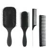 Amazon Nuevo Peine de Masaje con Cojín de Aire de Cuatro Piezas Peine de Nueve Filas Peine de Dientes Anchos Peine de Cola Puntiaguda Peine para el Cabello Estilo Cabello