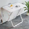 Escritorio y silla de estudio para niños personalizados de tamaño pequeño, no requiere instalación, escritorio plegable para dormitorio, silla de comedor portátil simple para puestos