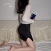 Lencería Sexy Guiruo, Corbata Sexy Transparente, Atuendo Profesional Ol, Juego de Roles, Uniforme de Color Puro, Traje para Mujer 416