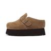 Mules de Tacón Alto con Suela Gruesa Estilo Birkenstock para Mujer, Adecuados para Uso en Exteriores, Otoño 2026, Zapatillas Cerradas para Mujeres de Baja Estatura, Zapatos Versátiles Estilo Birkenstock