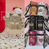 Colgante de Oro Puro 999 Gato de la Suerte Atrae Riqueza con Cordón de la Serie Bolsos Cubo Estampados, Popular en Transmisiones en Vivo de Tiktok