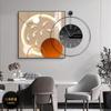 Relógio Silencioso Transfronteiriço Pintura Decorativa para Restaurante Luxo Leve Moderno Mural de Parede de Fundo para Sala de Estar Relógio de Parede da Moda Pintura Pendurada