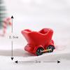 Navidad Nueva Navidad pequeños adornos Papá Noel vista micro accesorios de nieve Navidad pequeños adornos adornos de resina
