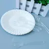 Fabricante Garfo de Papel Descartável para Bolo Conjunto de Garfos de Quatro Dentes Prato de Papel Garfo de Prato Garfo de Festa Prato