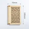 Kit de Materiais de Fatia de Madeira para Ímã de Geladeira DIY para Desenhos Esculpidos Feitos à Mão com Estilo de Abertura de Janela, Decoração Criativa Cultural para Presente