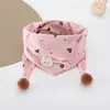 Bufanda Triangular para Niños para Otoño e Invierno, Calentador de Cuello Cálido y a Prueba de Viento para Niños y Niñas, Linda Babero, Bufanda Suave y Amigable con la Piel