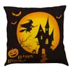 Capa de Almofada de Algodão Estampada de Halloween Mais Vendida da Amazon, Almofada de Sofá, Almofada de Carro