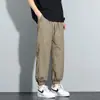 Xintang Roupa Masculina 2026 Verão Novo Estilo Fino Nove Pontos Seda Gelada Casual Japonês Solto Calças Jogger Calças Casuais
