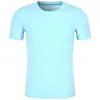 Nova Camiseta de Manga Curta Primavera 2025 Casual Cor Lisa Moda Roupa de Trabalho Adequada para Jovens e Meia-Idade Dia de Verão
