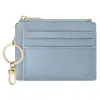 Amazon Porta Tarjetas Ultra Delgado con Llavero, Cremallera Multifuncional, Porta Tarjetas de una Pieza, Cartera Portátil para Mujer con Múltiples Ranuras para Tarjetas