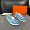 Zapatos Casuales de Tela para Hombre con Parches de Cuero Genuino Gamuza HMS Estilo Versátil de Cordones Bajos Transfronterizos Planos