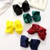 Accesorios de Pinza para el Pelo con Lazo Roscado, Adornos de Lazo de Moda para el Cabello, Pinzas de Cocodrilo de Lazo de Color Sólido, Accesorios para el Cabello de Moda