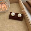 Aretes de Perlas de Alto Brillo, Modernos y Versátiles, Aretes Simples, Estilo Ins, de Alta Gama, Nicho, Lujo Ligero, Aretes Amigables para las Orejas, Elegantes