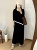 Conjunto de Top y Falda Falsos de Dos Piezas para Mujer Tallas Grandes Estilo Otoño 2026 Conjunto Casual Irregular de Dos Piezas para Mujeres Tallas Grandes