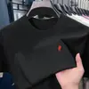 Camiseta de Algodón Puro para Hombre de Verano, Manga Corta, Color Sólido Simple, Cuello Redondo, Estilo Japonés Juvenil, Casual, Holgada, Corte Amplio, Camiseta Deportiva de Algodón