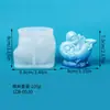 Molde de silicona de ángel con carcasa de resina cristalina, pieza decorativa con forma de bebé para vitrinas, decoración del hogar y aromaterapia, molde de goteo de resina