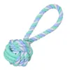 Juguete para Perros de Bola de Cuerda de Algodón TPR, Interactivo, Resistente a Mordeduras, Adecuado para Perros Medianos a Grandes, Para Limpieza Dental y Masticar