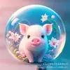 Popular Transfronterizo Nuevo Producto de Amazon Animales del Zodiaco Colgante Plano de Acrílico Colgante para Árbol de Navidad Navidad