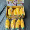 Brinquedo de Apertar Banana Emoji Venda Quente Transfronteiriça, Blocos de Construção de Farinha Realistas, Brinquedo para Alívio do Estresse, Presente de Fábrica no Atacado