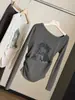 Nuevo suéter de punto de un solo hombro con estampado de gatos, una capa interior de moda y ajustada para mujer, perfecto para el otoño, de estilo coreano