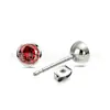 Jiangtitanium F136 Aleación de Titanio Joyería Cabeza de Bol para Copa Hebilla de Mariposa de Zirconio G23 Aleación de Titanio Joyería para Piercing en el Cuerpo Pendientes