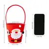 Nuevos Suministros para Decoración Navideña de Haobei Bolsa Creativa de Caricatura para Dulces Bolsa de Regalo para Niños Cubo de Arreglo para Ambiente Festivo
