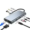 Estación de Acoplamiento Cinco en Uno Tipo C 100m Teléfono Móvil Tableta Portátil Hub USB Multifunción Estación de Acoplamiento