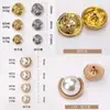Botones de presión metálicos en stock, Broches de presión sin coser, Botones de presión para chaquetas de plumas, Botones ocultos, Accesorios decorativos redondos para abrigos