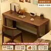 Escritorio Estrecho de Madera Maciza Apartamento Pequeño 45cm Dormitorio Hogar Estudiante Escritorio de Escritura 40 Ancho Escritorio de Computadora Tocador Integrado