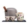Guochao Panda Express Cup One Pot Two Cups Portátil Kung Fu Tea Cup Travel Bag Gift Box Tea Set Presente de negócios