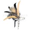 Faixa de cabelo de penas retrô europeia e americana Cross Border 1920S Gatsby Halloween Headwear Bola de Natal Tassel Headwear