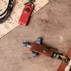 Estojo de Couro com Chaveiro para Kit de Bateria Atacado Transfronteiriço, Estojo de Couro para Armazenamento de Chaveiro Chave Inglesa para Afinação de Bateria, Bolsa para Acessórios de Bateria